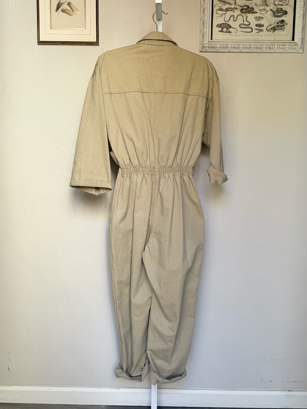 Tan Utility Jumpsuit - Picture 8 of 8